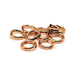 100, 500 or 1,000 Pieces: 4 mm Dark Rose Gold Open Jump Rings, 21g