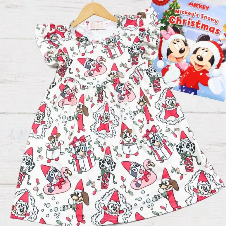 $16.00 EA - 2-3 X 1, 3-4 X 1, 4-5 X1, 5-6 X 1, 6-7 X 1 -- Christmas Girl Fun Character Dress - Green Grinch Balls