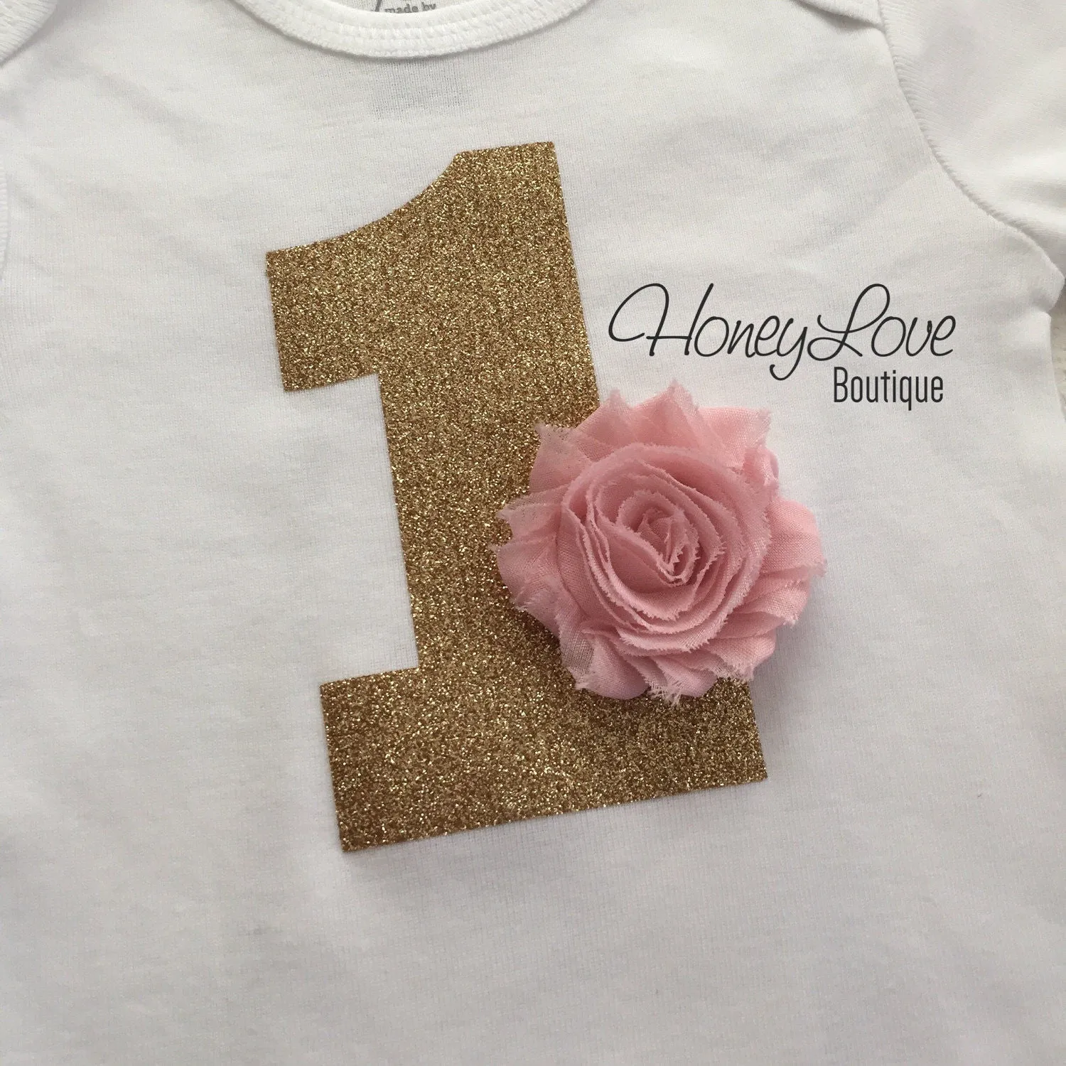 1st Birthday Outfit - Peach, Blush Pink and Ivory