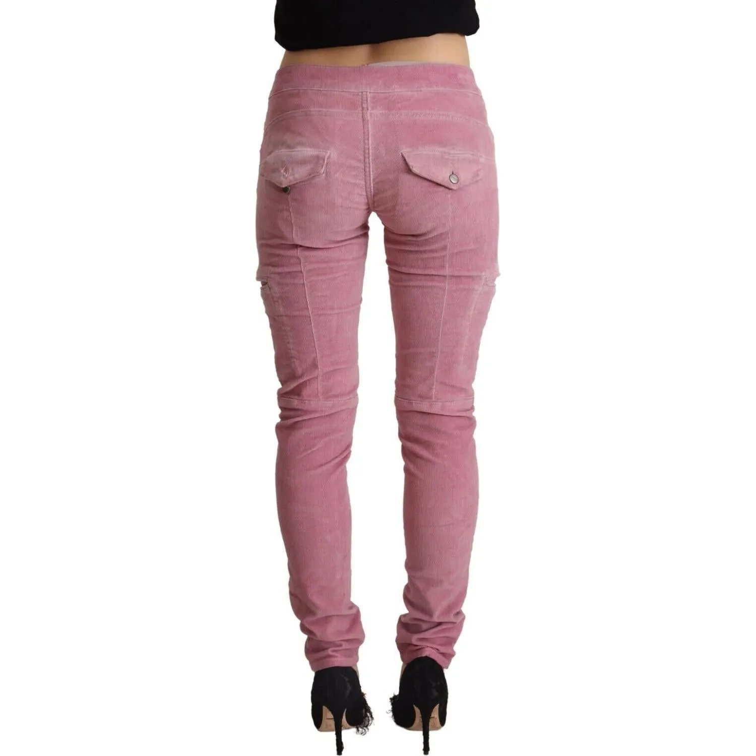 Acht Chic Pink Low Waist Skinny Jeans