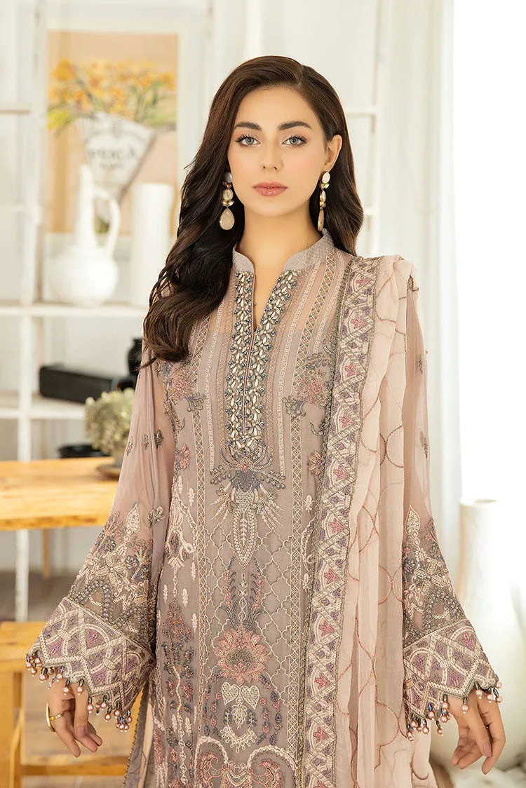 Adans Libas - Marguerite Embroidered Chiffon Collection - 5291