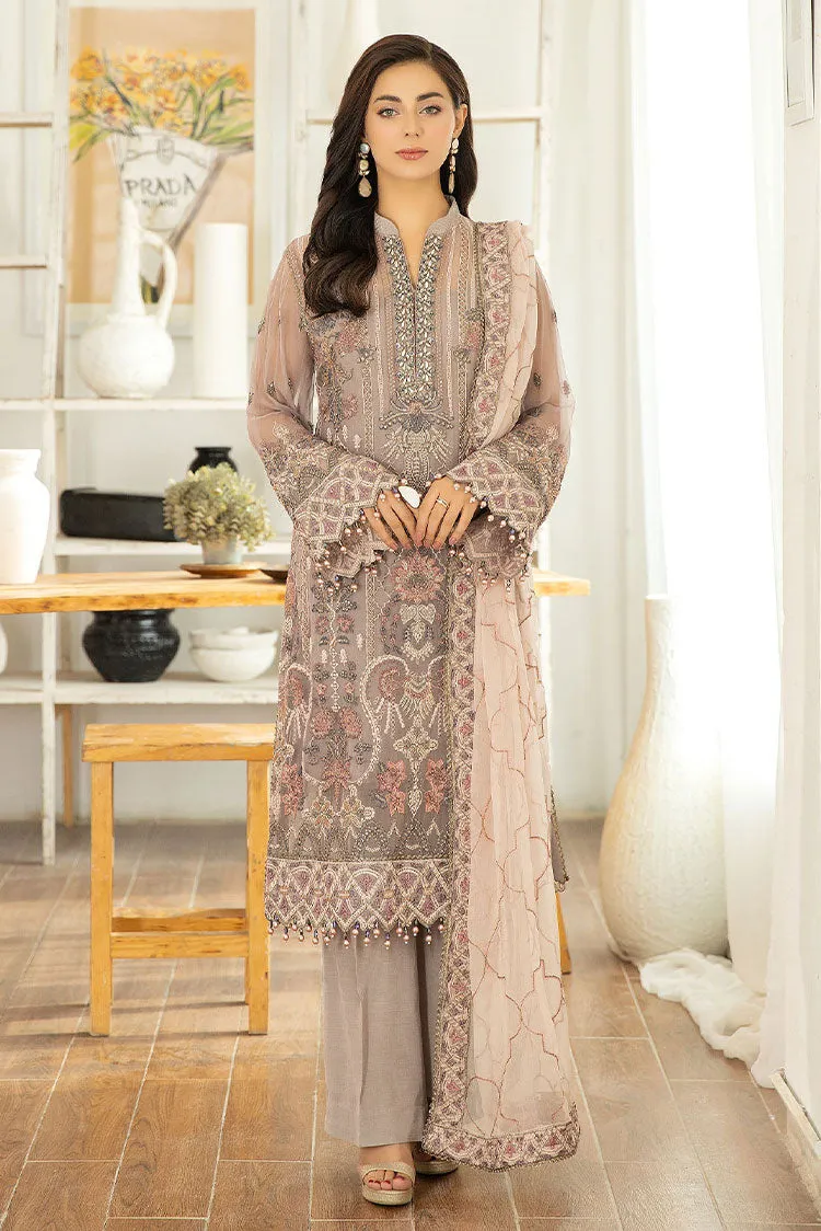 Adans Libas - Marguerite Embroidered Chiffon Collection - 5291