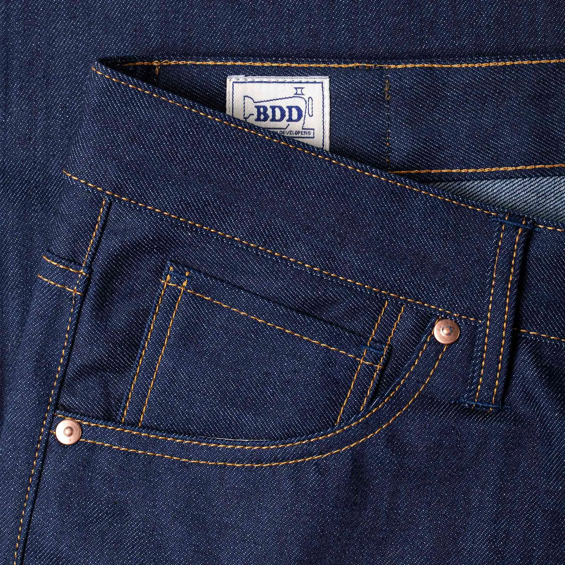 B-01 SLIM 13 oz. indigo eco selvedge