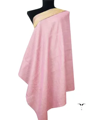 baby pink Zari Reversible Pashmina Shawl 8009