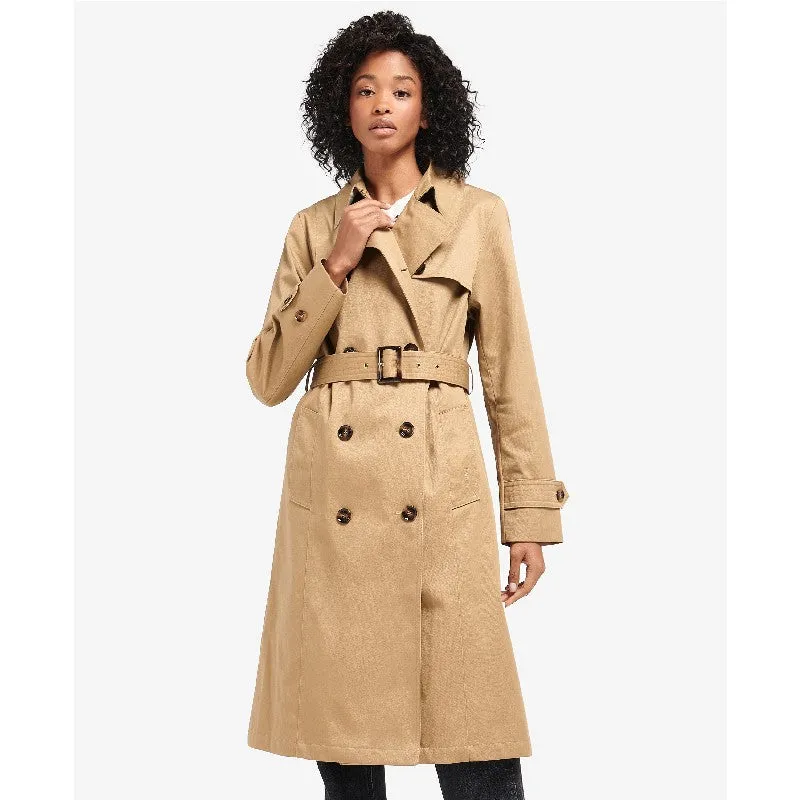 Barbour Greta Ladies Showerproof Trench - Trench/Ancient Poplar