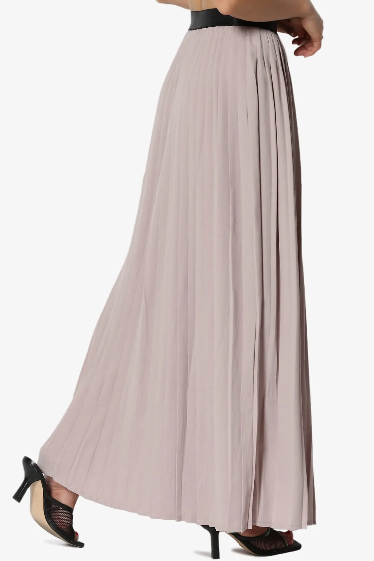 Barria Flowy Maxi Pleated Skirt PLUS