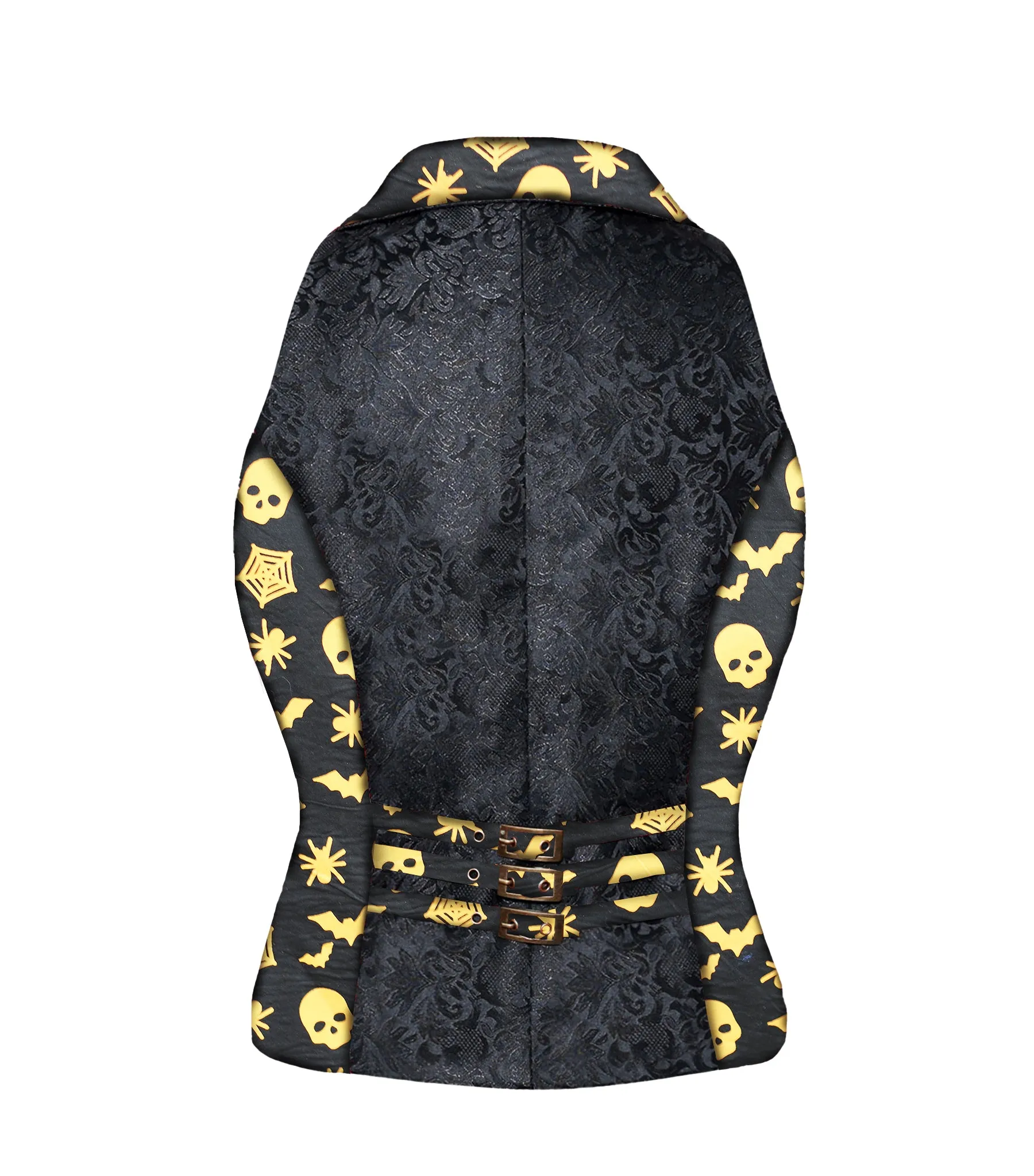 Bat Skull Gothic Ladies Waistcoat