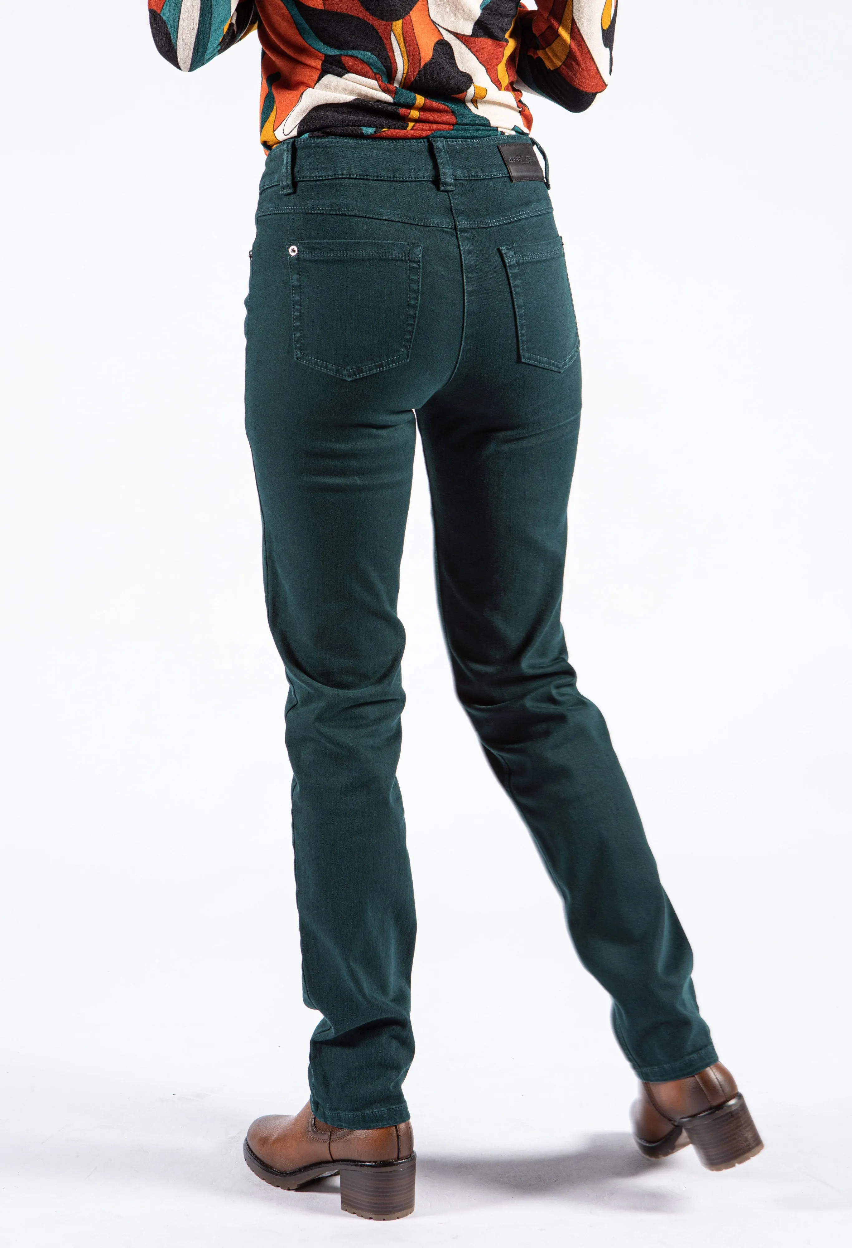 Best4Me Slim Fit Jeans in Deep Green