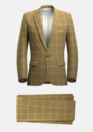 Bowery Gold Windowpane Suit