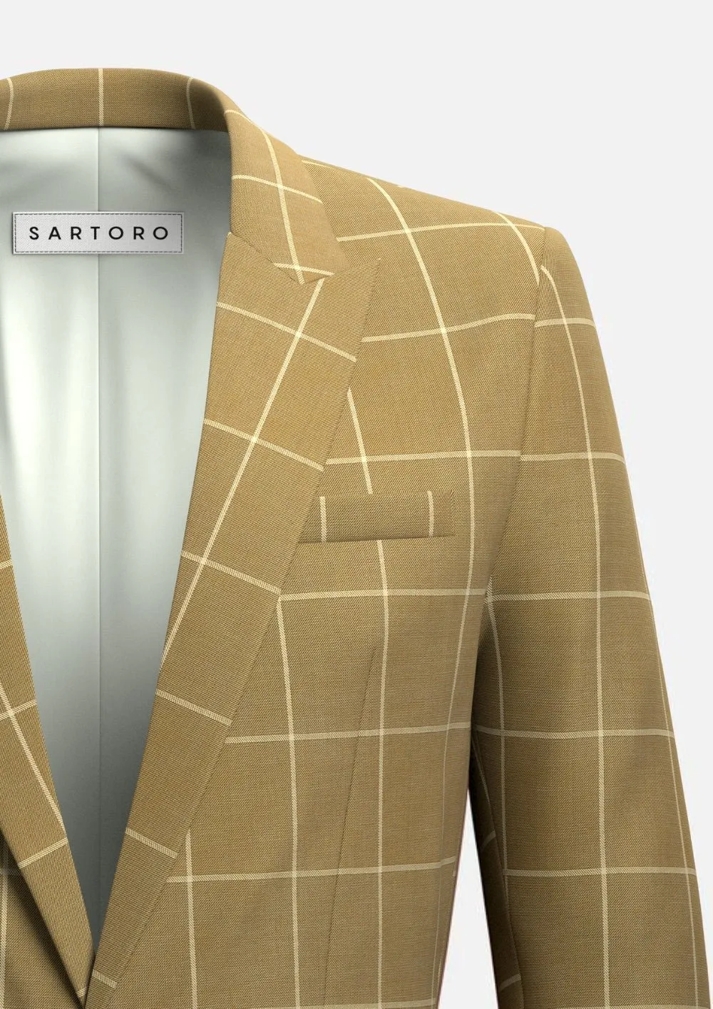 Bowery Gold Windowpane Suit