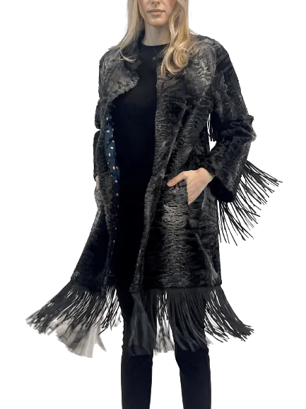 BROADTAIL COAT WITH FRINGES