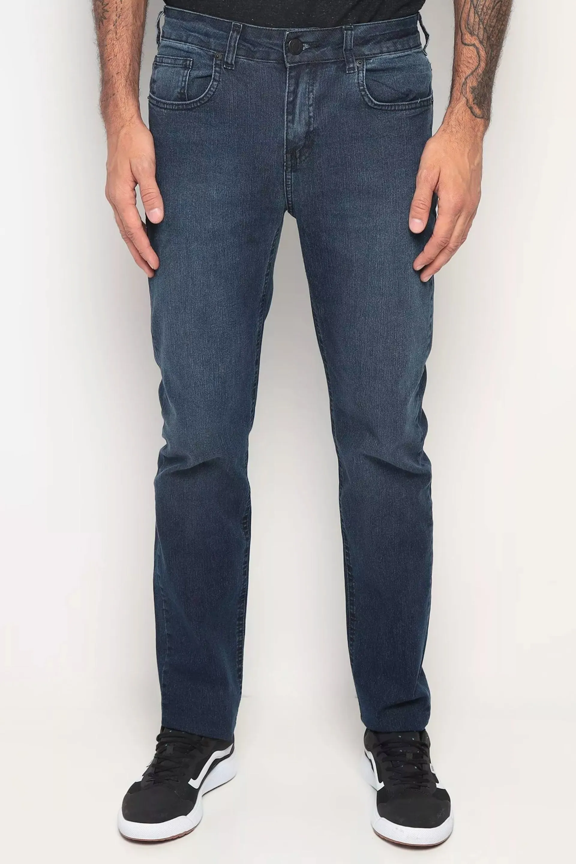 CALÇA JEANS SLIM DARK BLUE