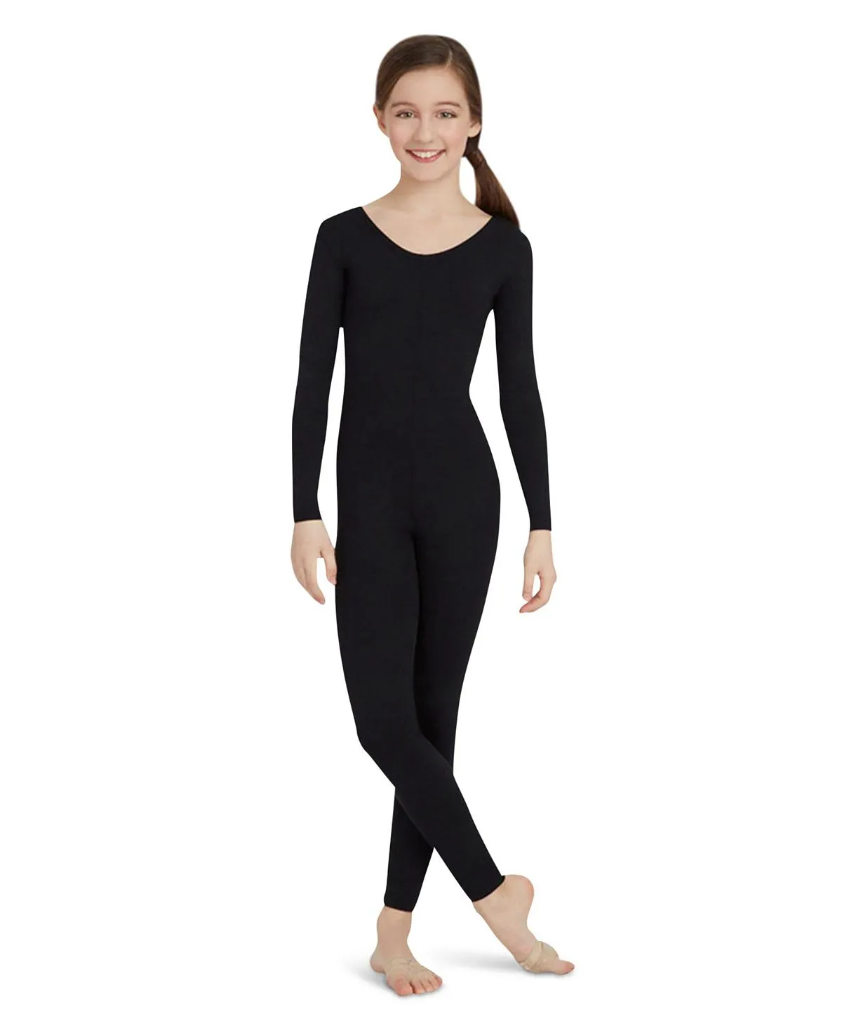 Capezio Big Girls Long Sleeve Jumpsuit