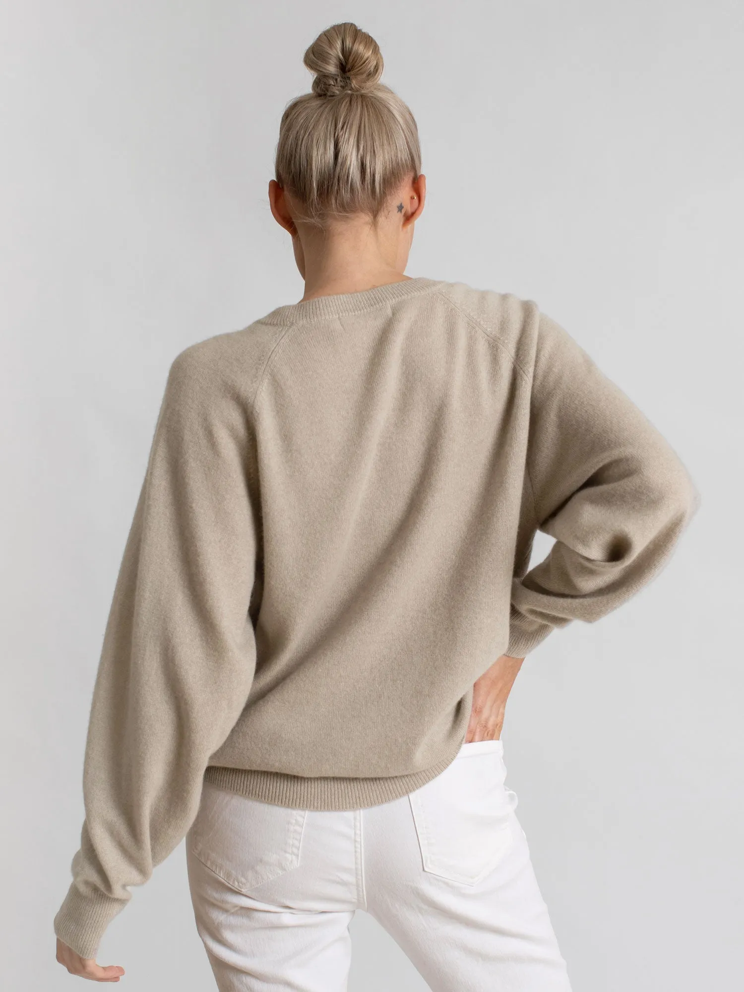 Cashmere sweater "Embla" - ginger