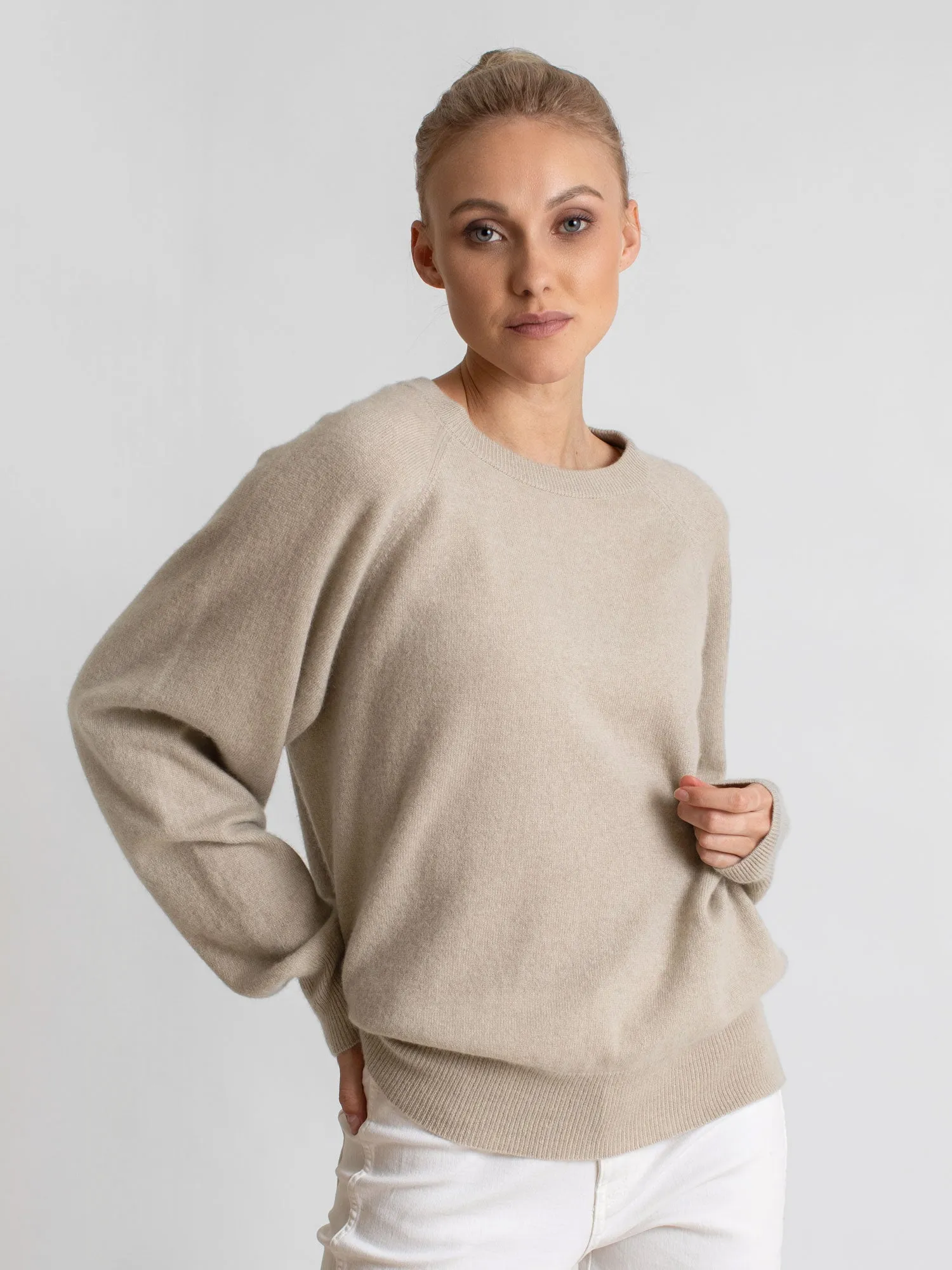 Cashmere sweater "Embla" - ginger