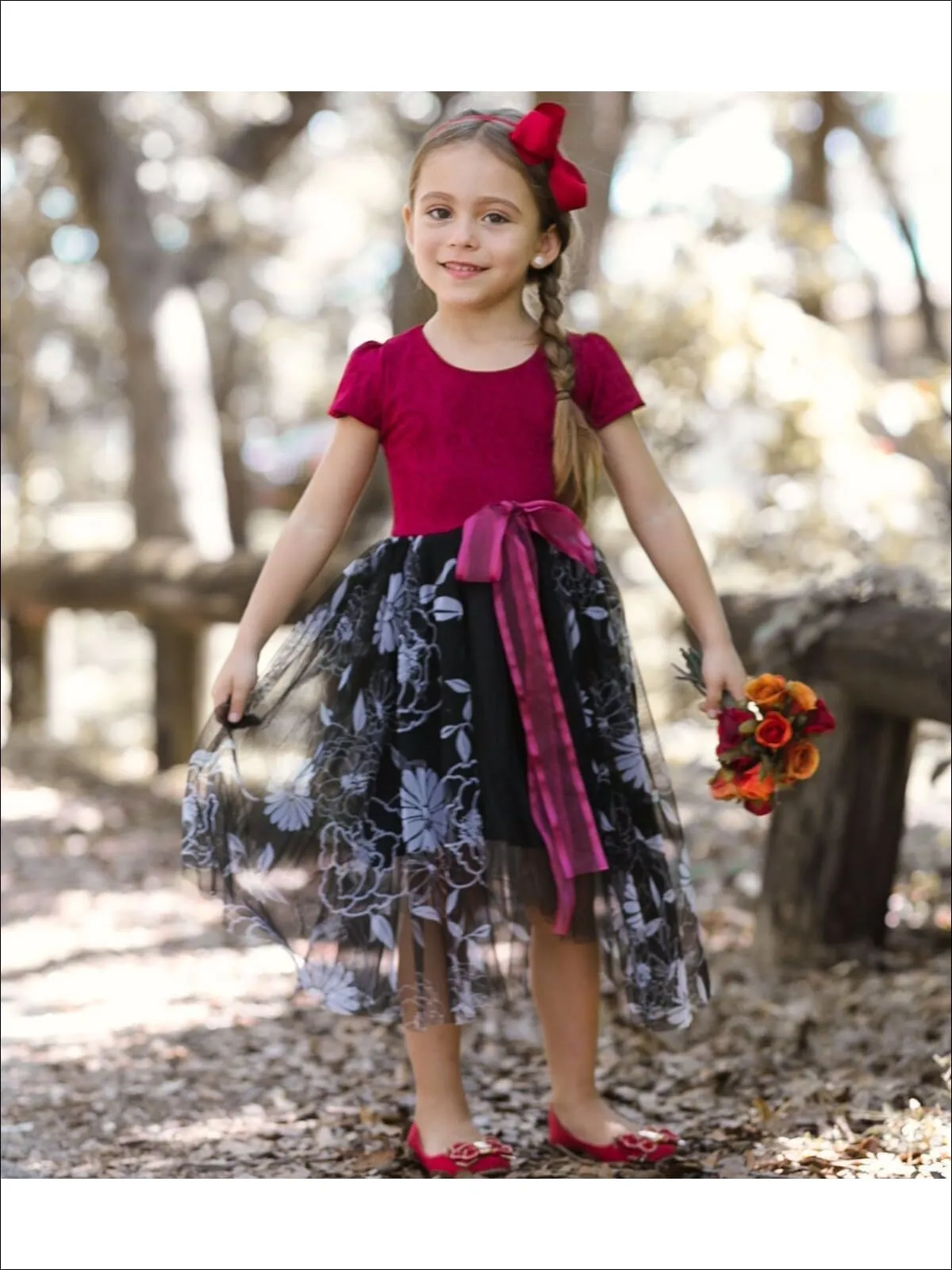 Cheers To You Floral Overlay Princess Dress