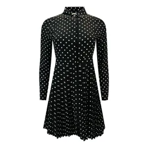 Christian Dior Silk Blend Polka-Dot Shirt Dress. Size 36FR