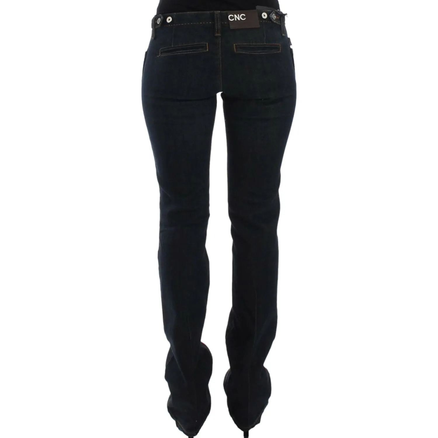 Costume National Chic Blue Slim Fit Denim Delight