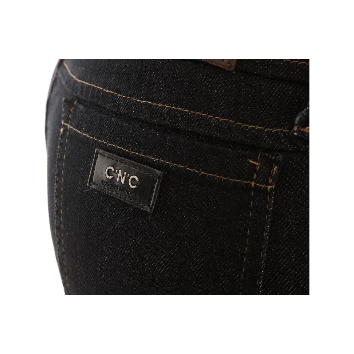 Costume National Svelte Dark Blue Cotton Slim Jeans