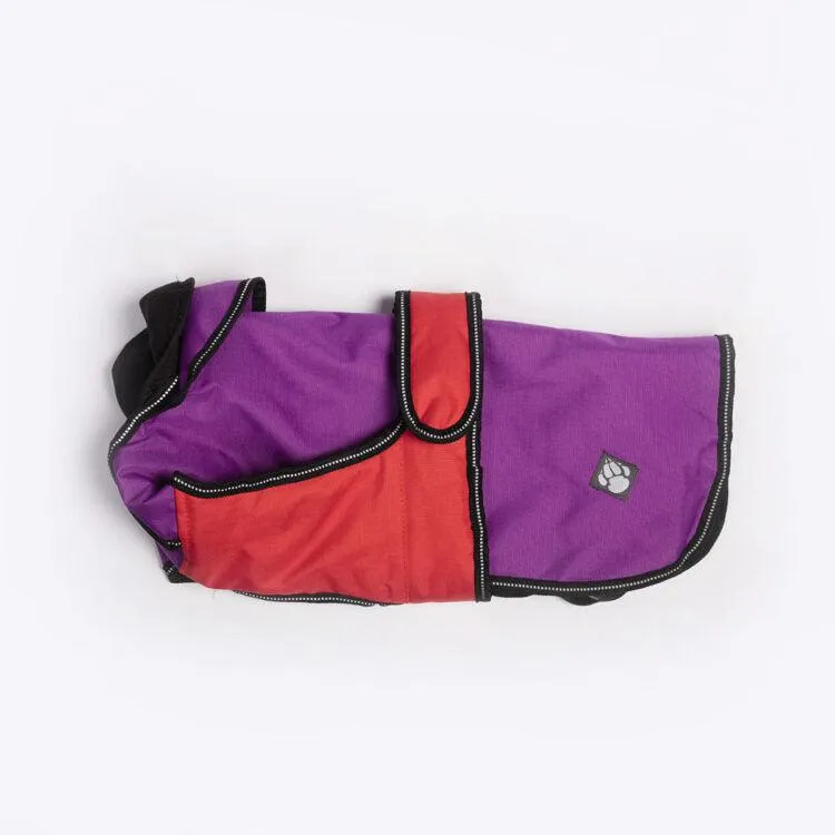 Danish Design - The Ultimate 2 in 1 Waterproof and Fleece Dog Coat - Purple