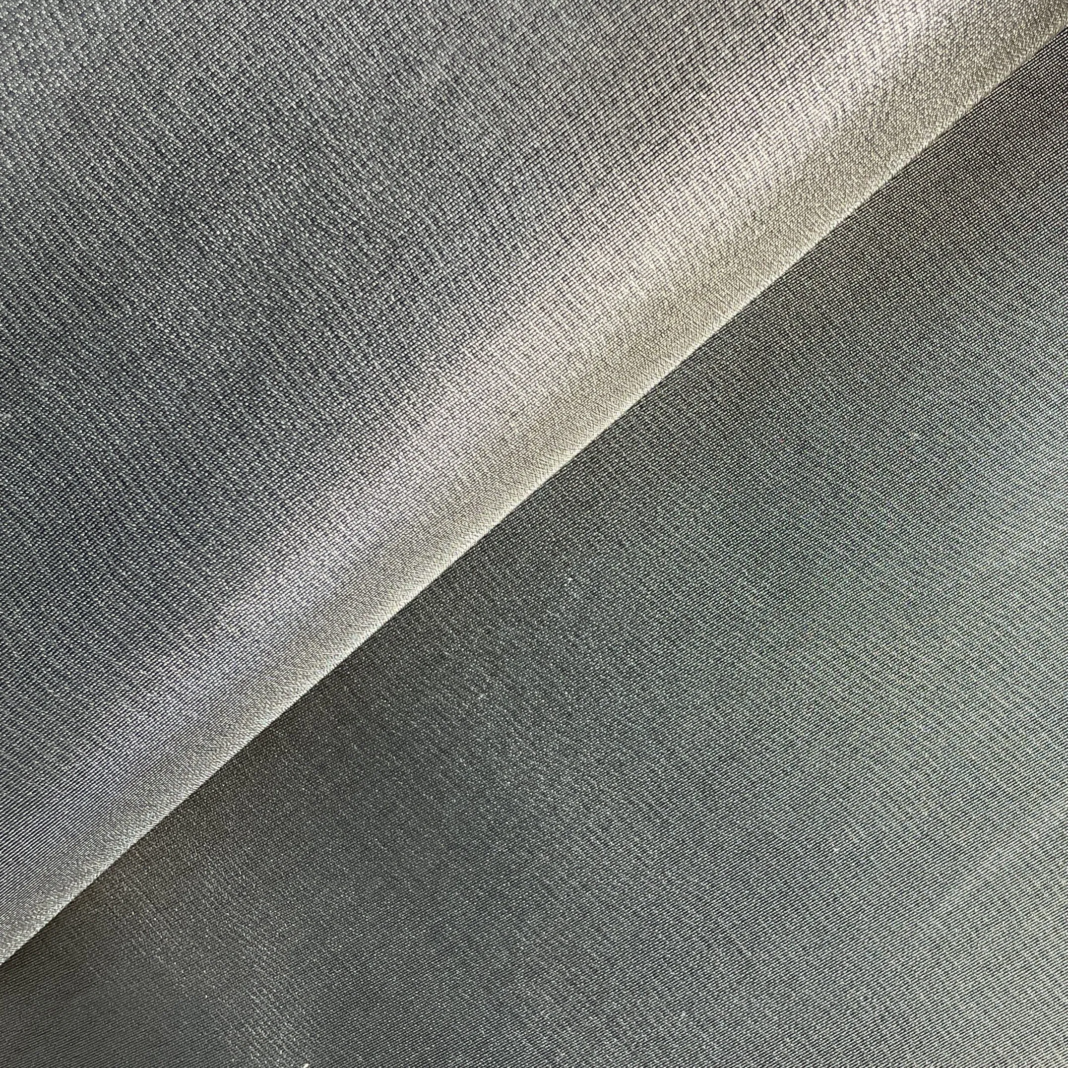 Dark Grey Solid Plain Tissue Fabric 18752