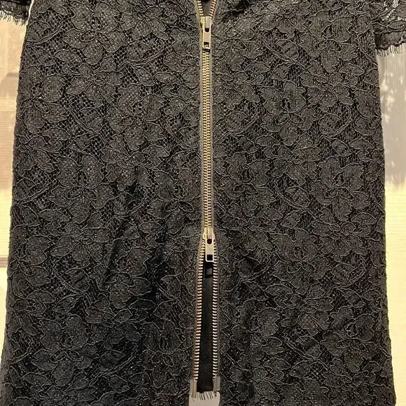 Diane Von Furstenburg Black Lace Dress Size 2 ASO Meghan Markle