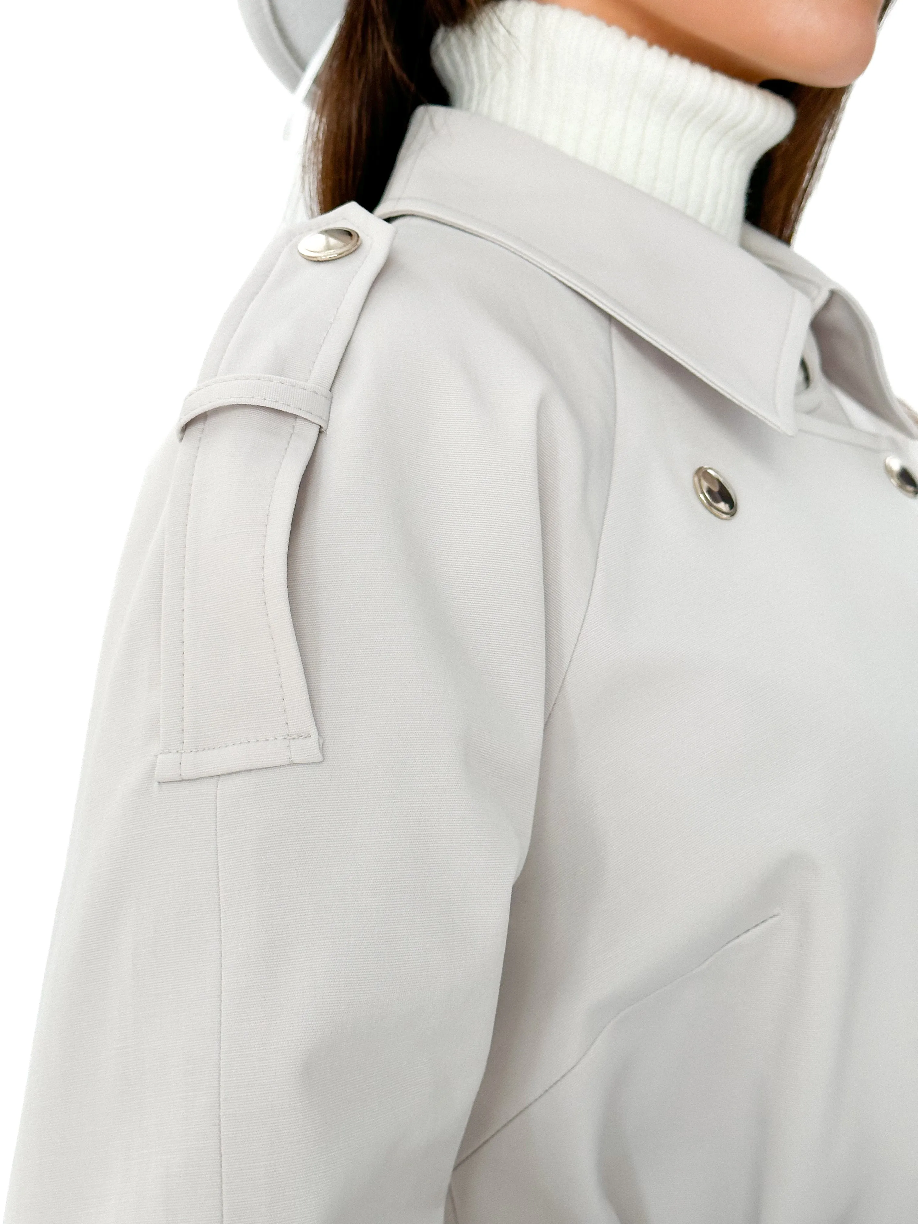 Dove Short Trench Coat