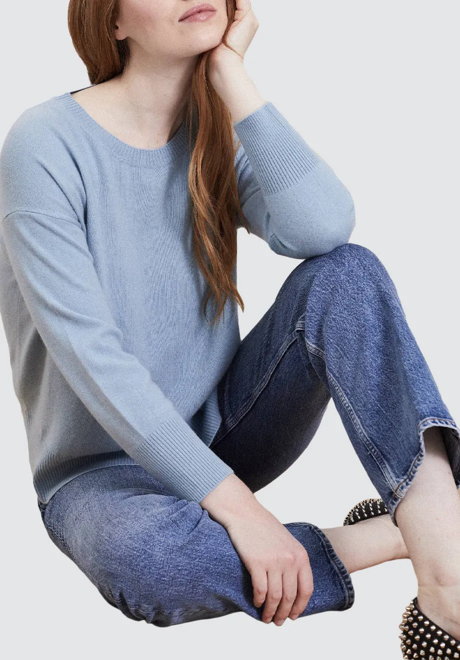 Easy Cashmere Sweatshirt | Glacier