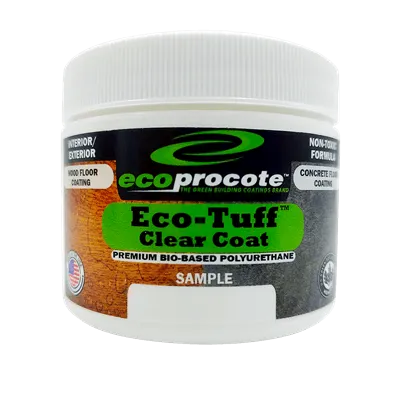 Eco-Tuff Polyurethane Clear Coating Sample, 2 Oz