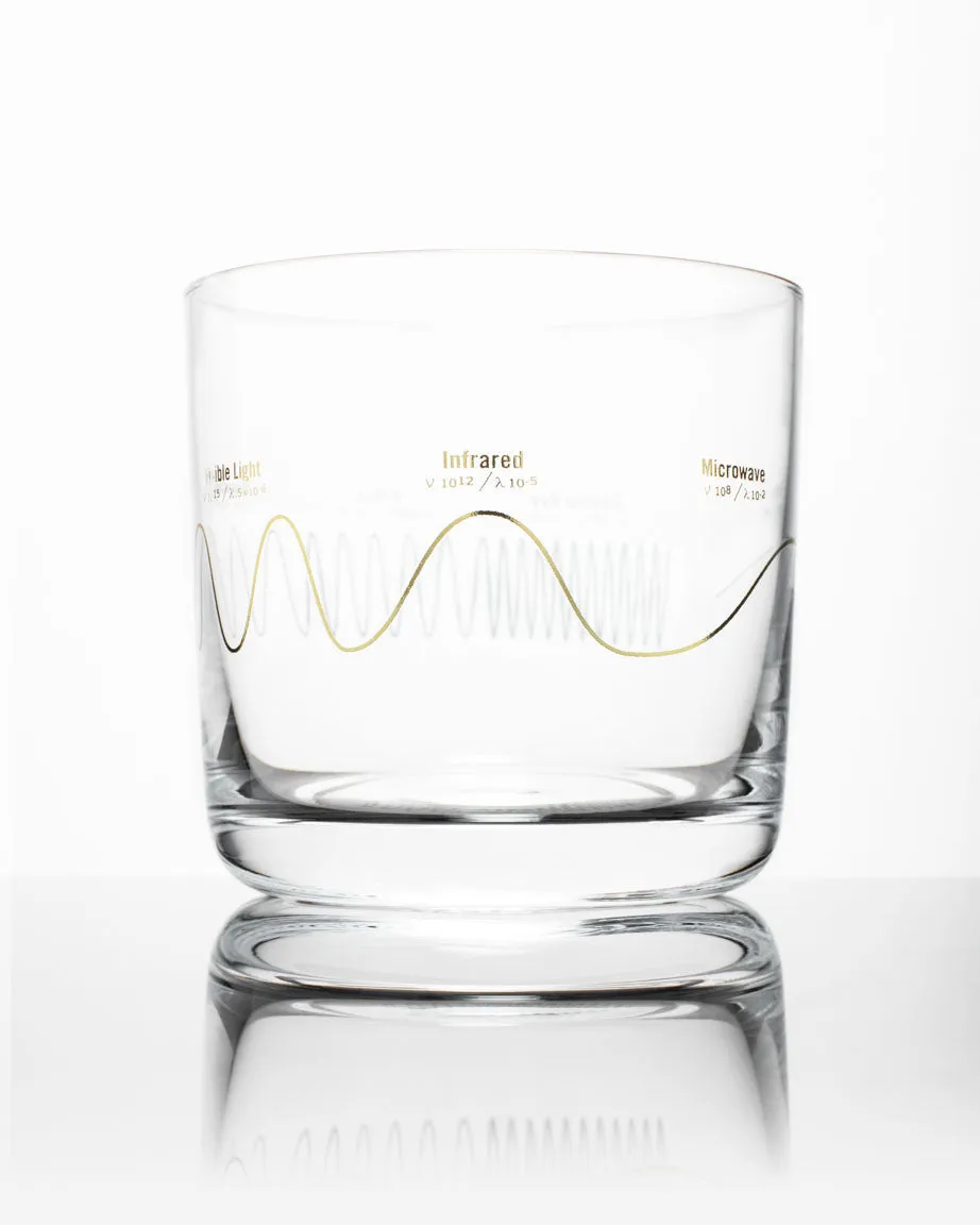 Electromagnetic Spectrum Whiskey Glass