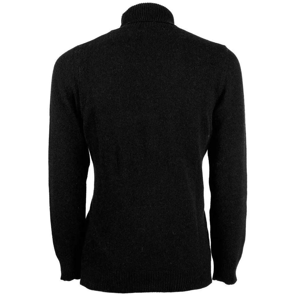 Emilio Romanelli Elegant Men's Cashmere Turtleneck Sweater