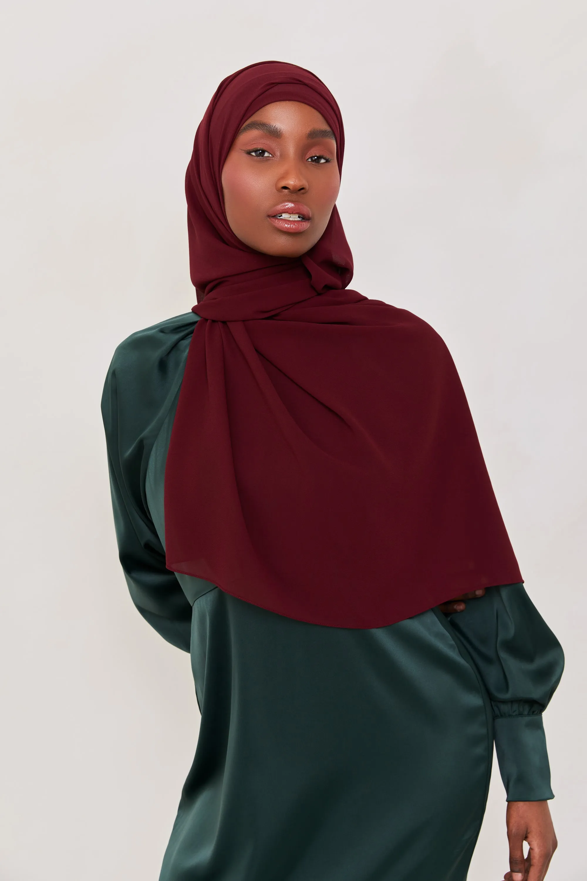 Essential Chiffon Hijab - Merlot