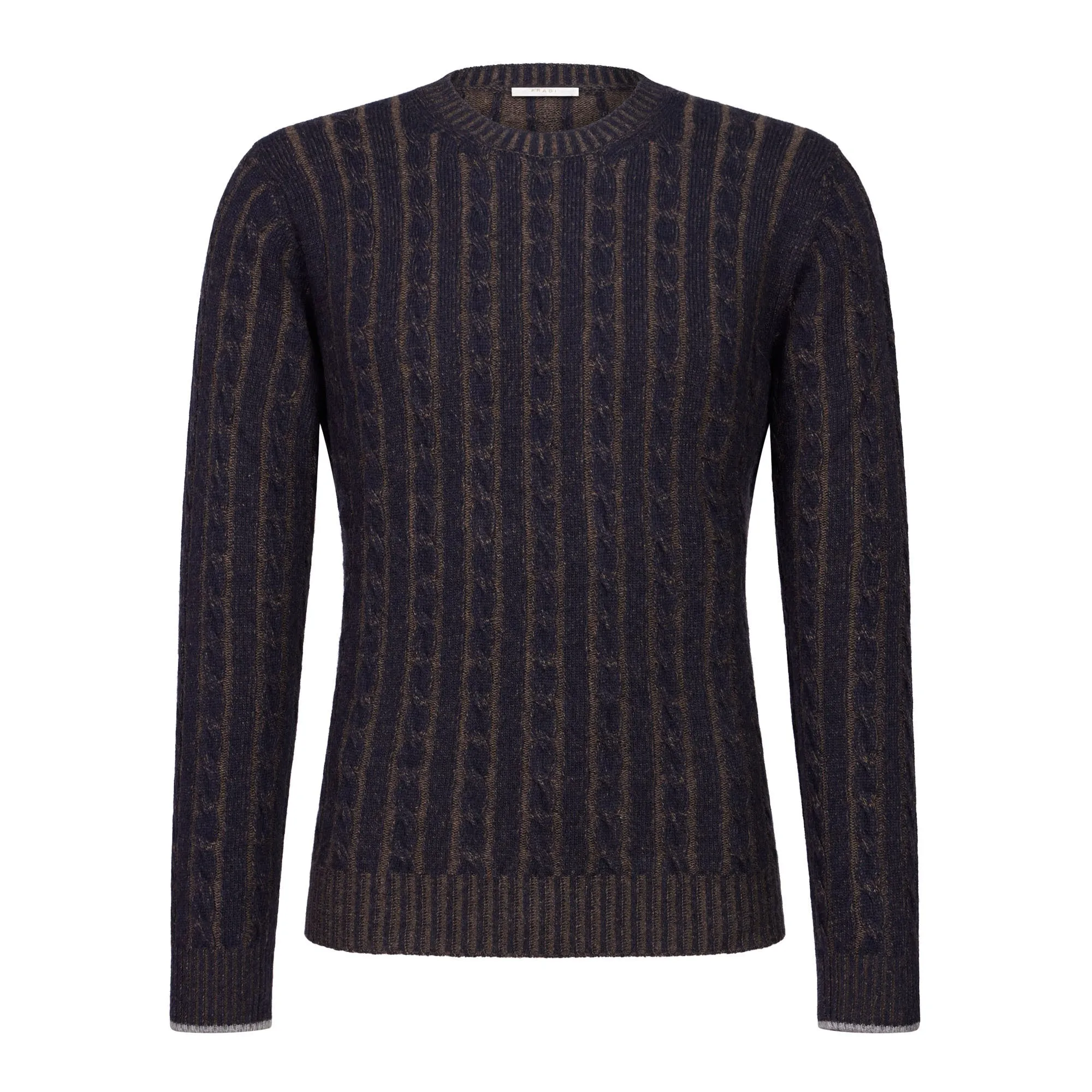 FRADI Maglia Sweater Uomo NAVY/BROWN