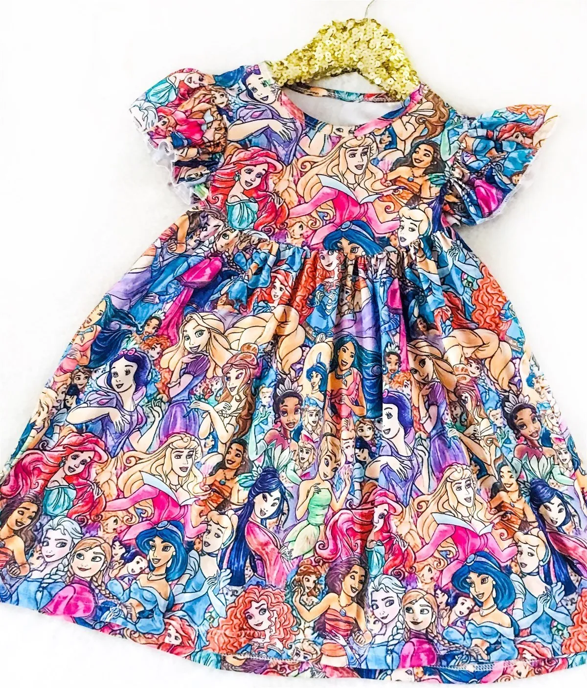 Girls Fun Character Dresses - Bright Color Princesses