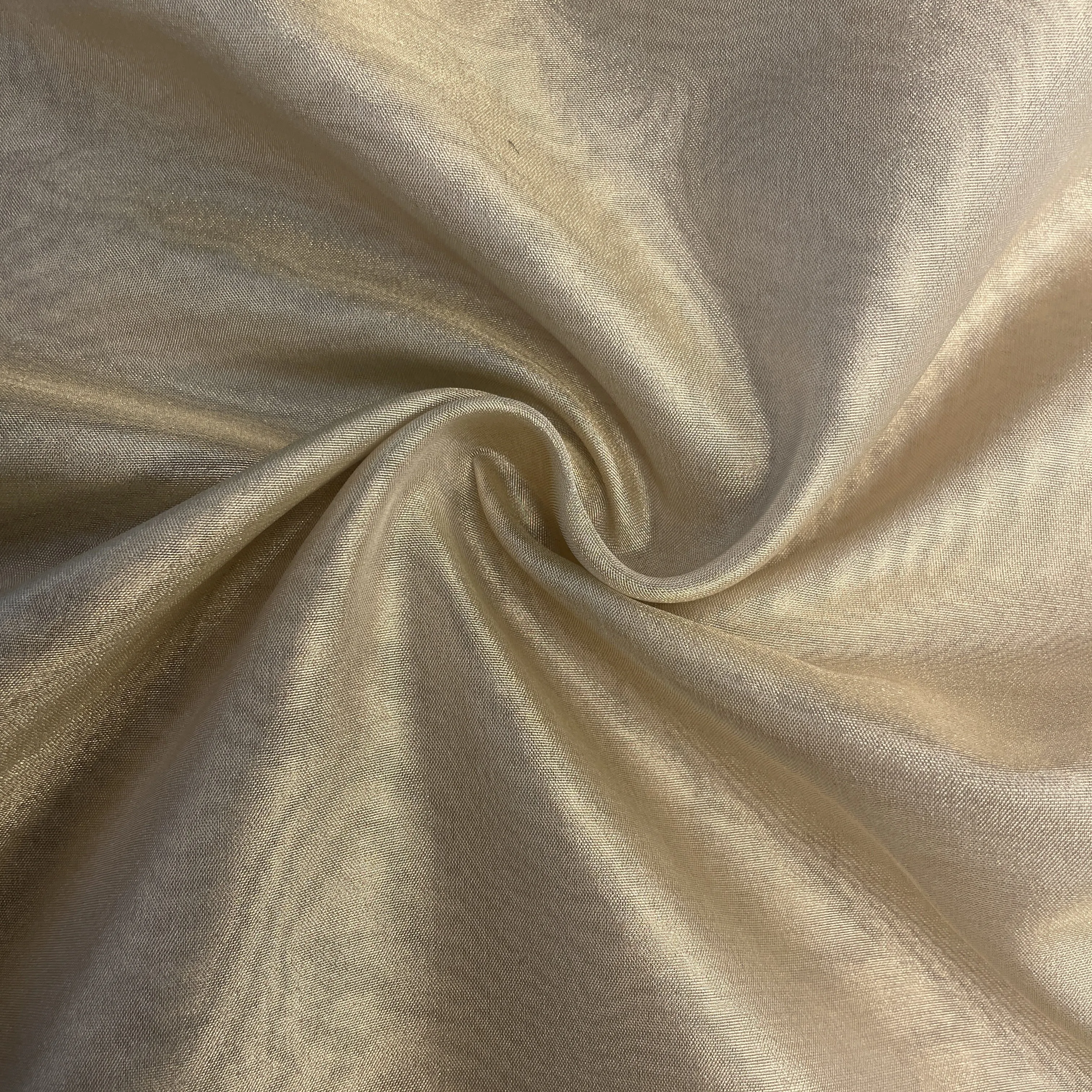 Golden Solid Rimzim Jari Dyeable Fabric 19753