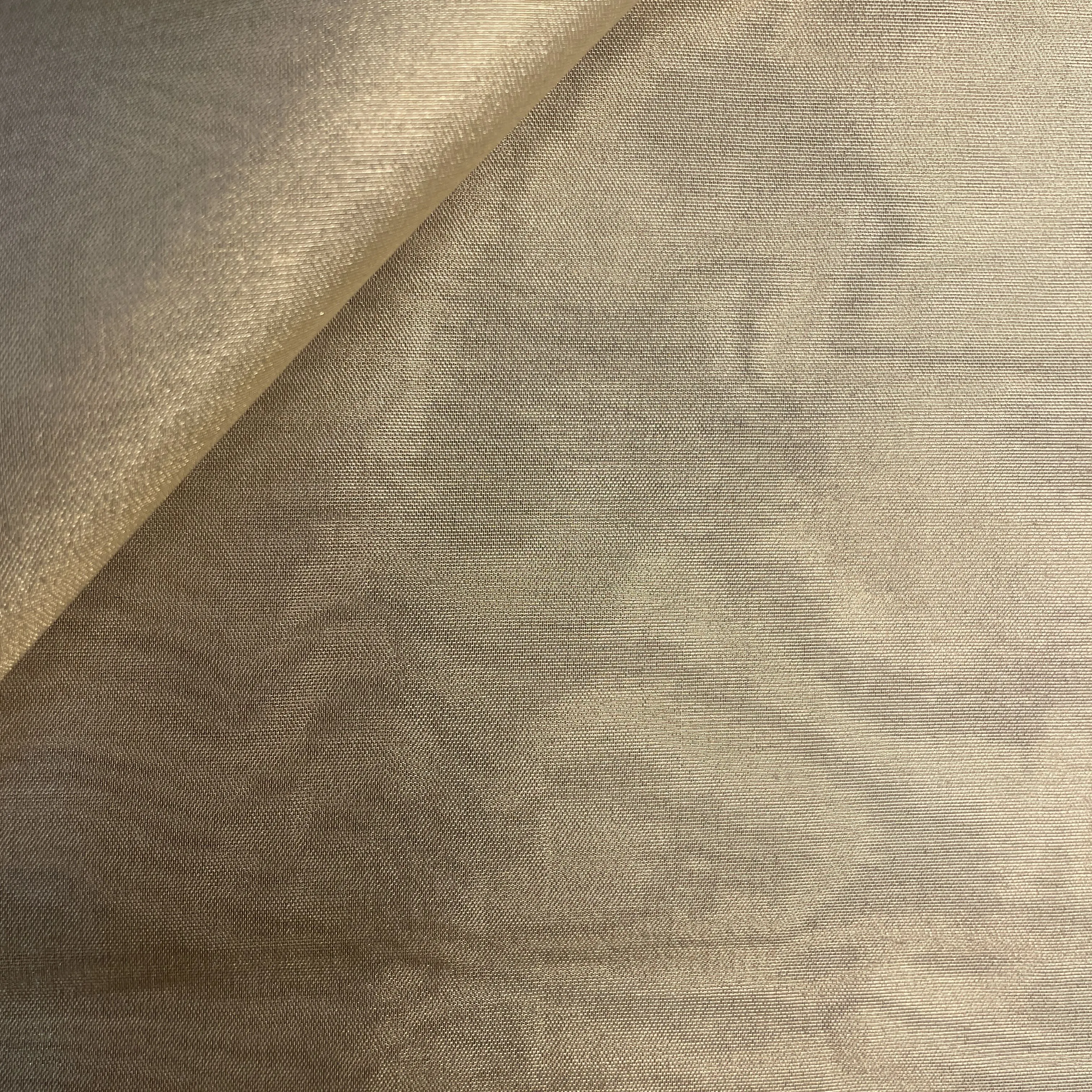 Golden Solid Rimzim Jari Dyeable Fabric 19753