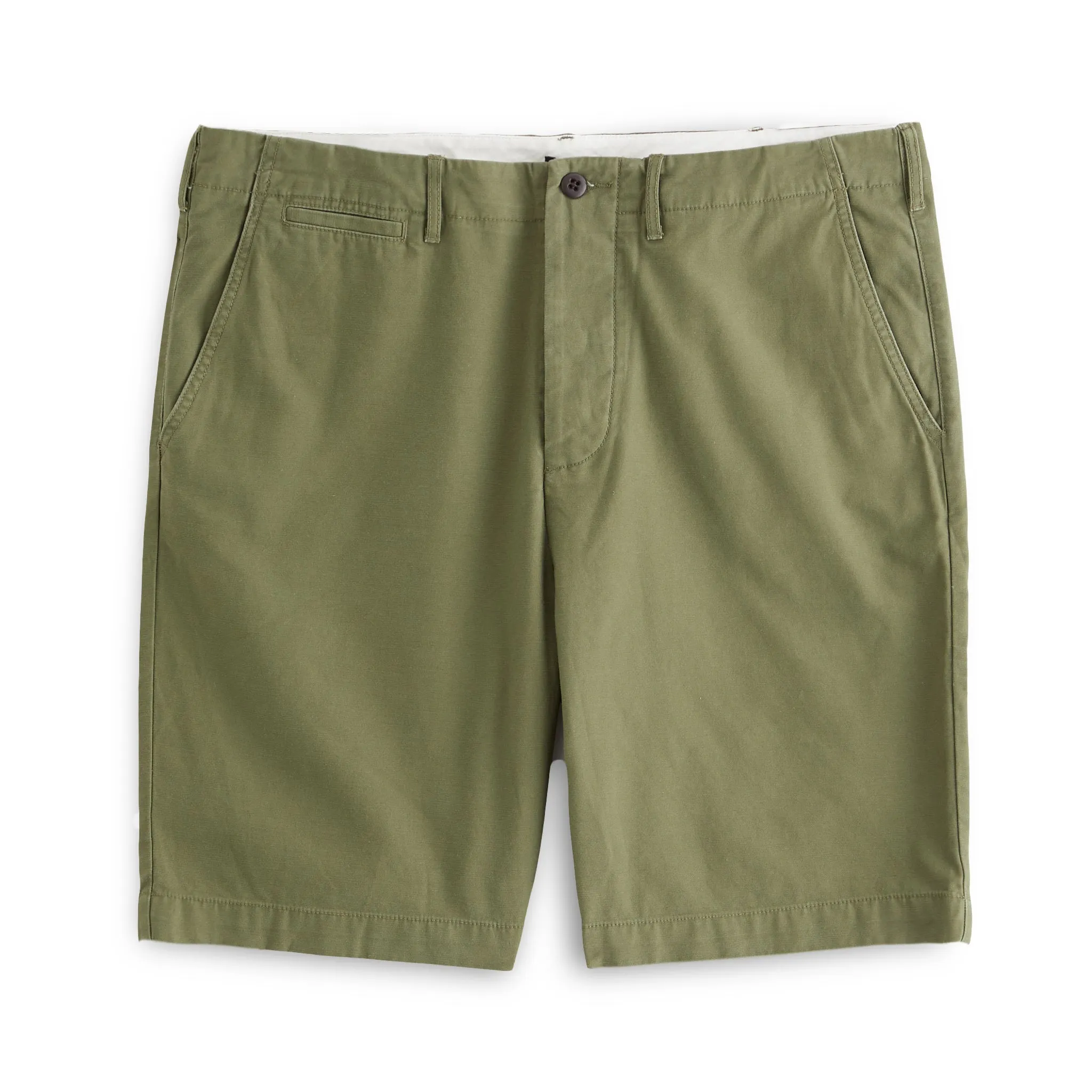 J. Peterman Men's Modern Fit Field Shorts in Olive and Navy