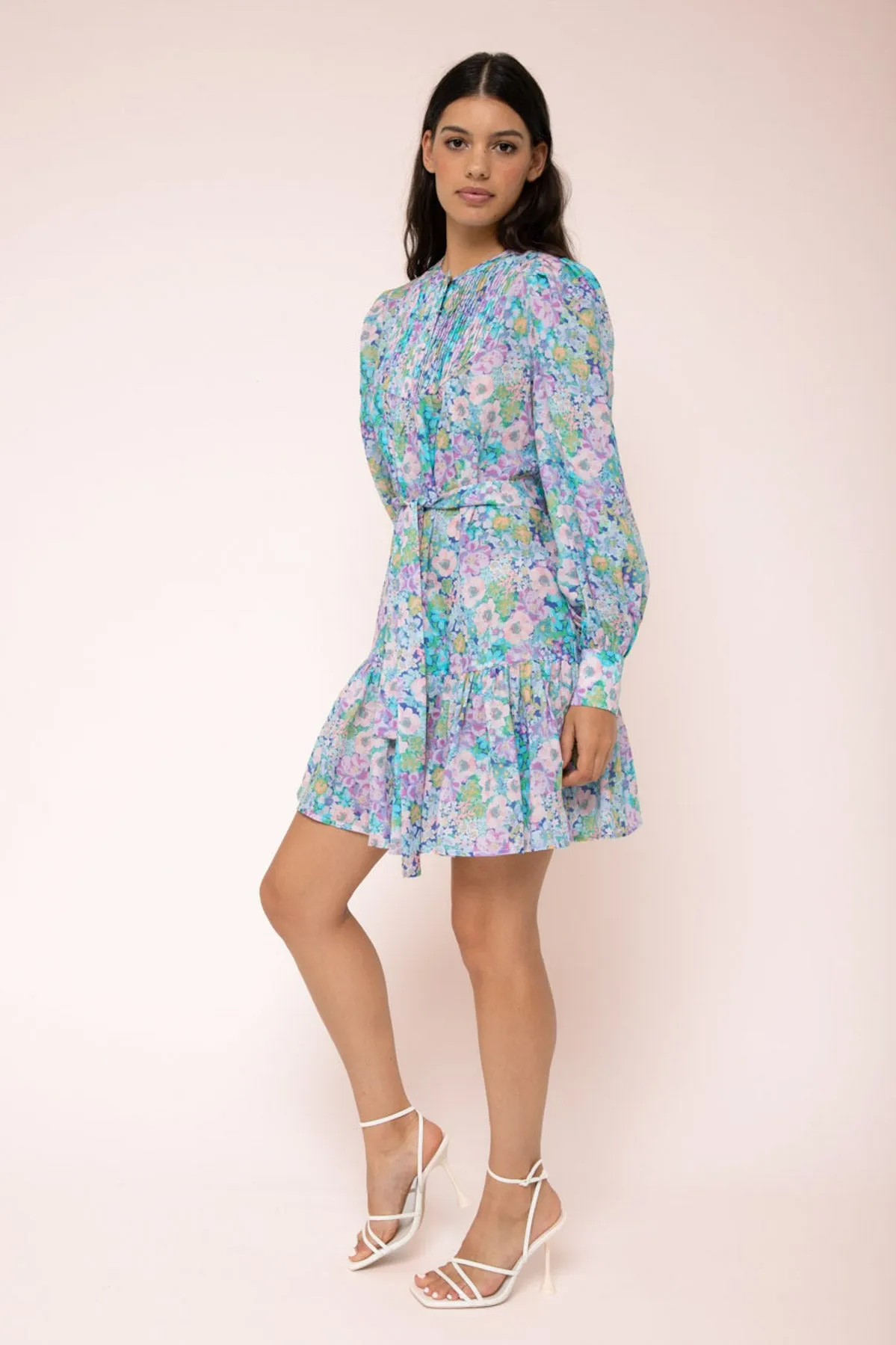 Joslyn Pin Tuck Mini Dress