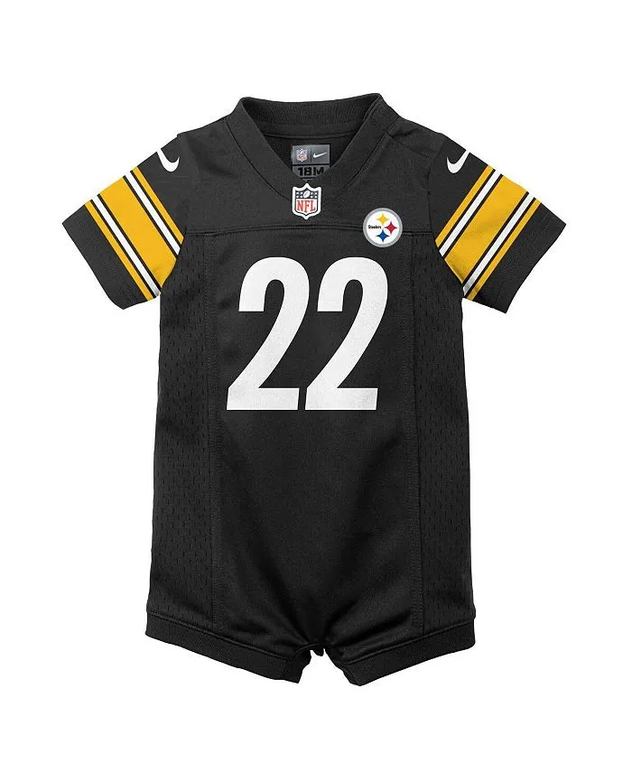 Najee Harris Game Newborn Jumpsuit In Black  Pittsburgh Steelers Game Nike black