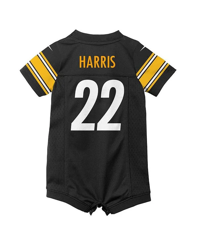 Najee Harris Game Newborn Jumpsuit In Black  Pittsburgh Steelers Game Nike black