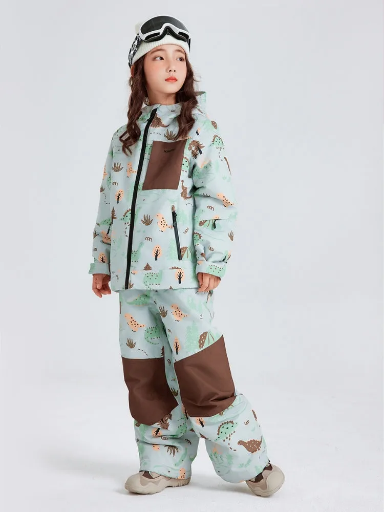 NANDN Kids Candy Color Gradient Snow Suits