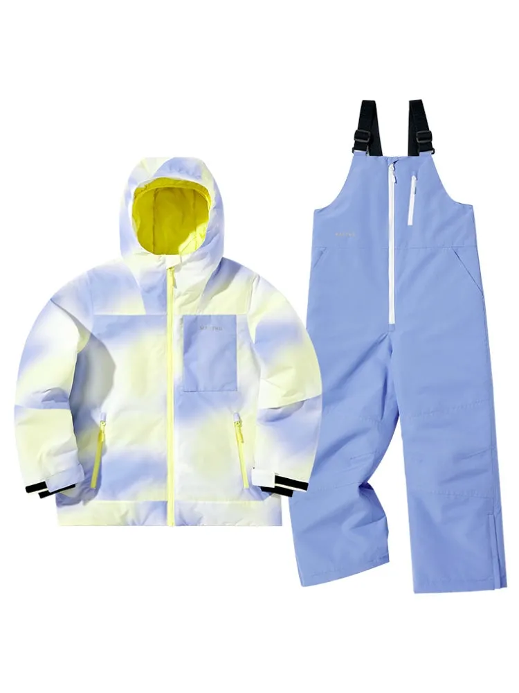 NANDN Kids Candy Color Gradient Snow Suits