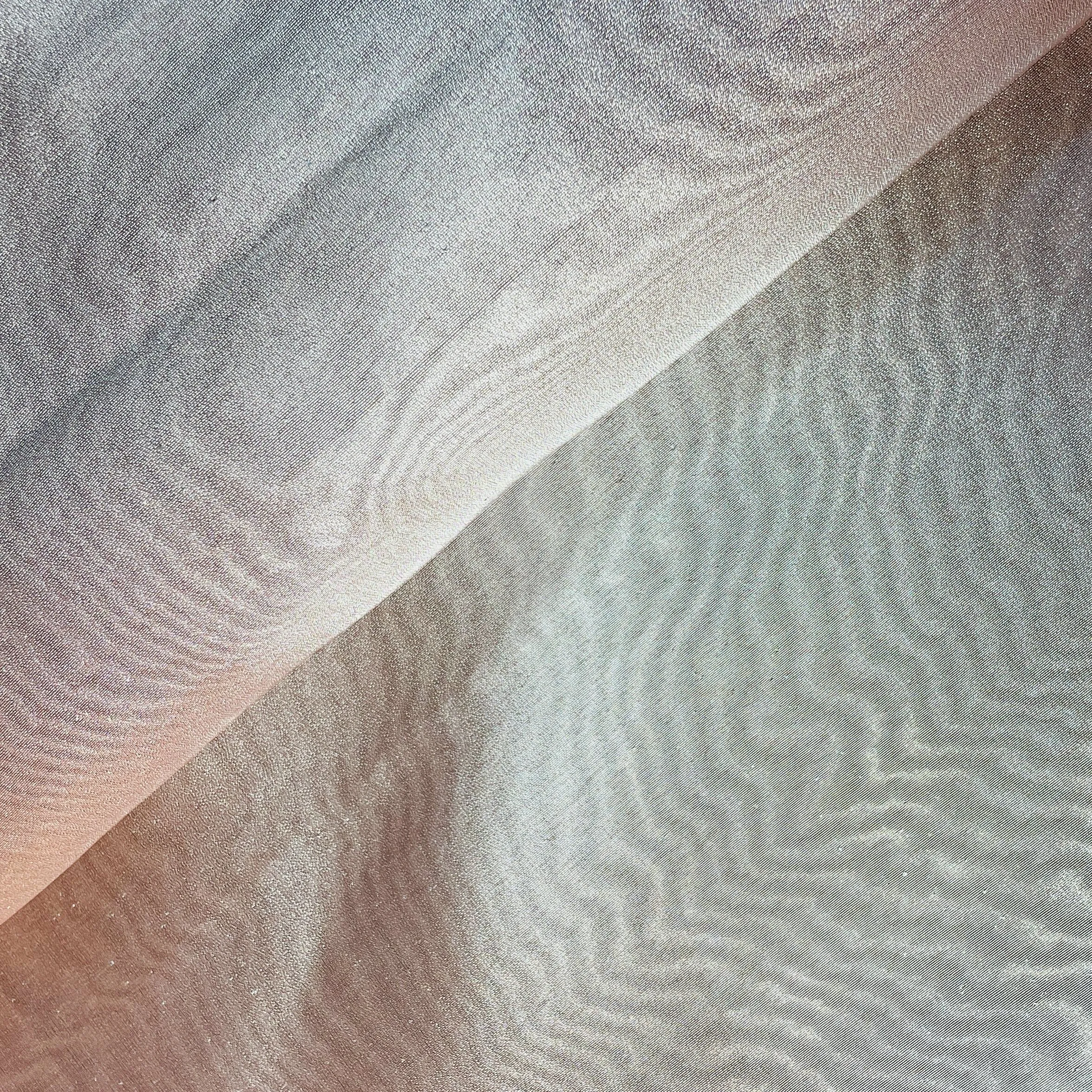 Peach Solid Plain Tissue Fabric 18759