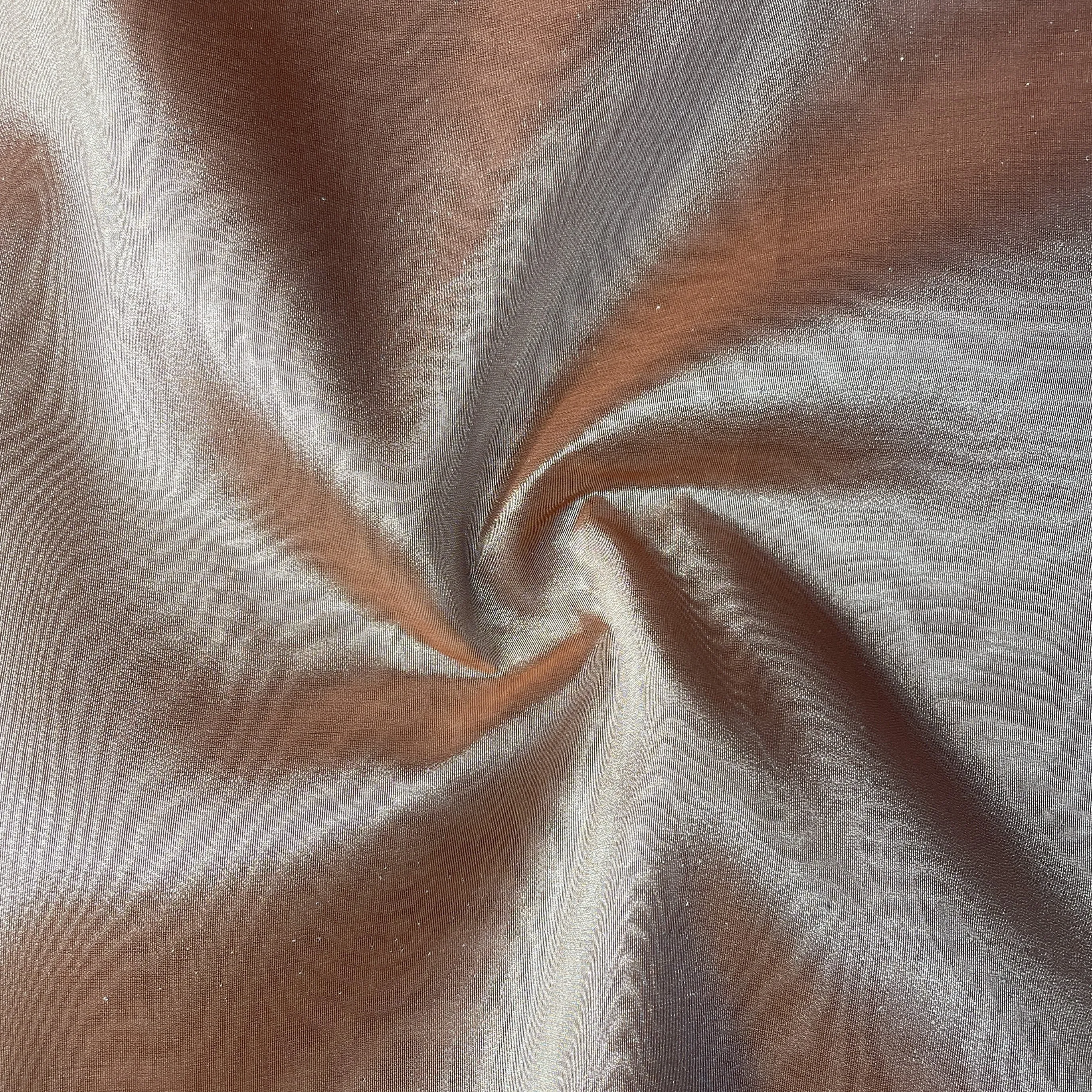 Peach Solid Plain Tissue Fabric 18759