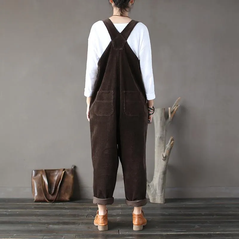 Plus Size 90s Corduroy Overalls