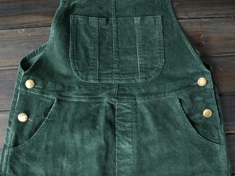 Plus Size 90s Corduroy Overalls