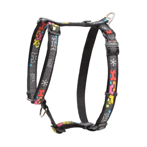 Rogz Fancy Dress Harness - Multi Bone