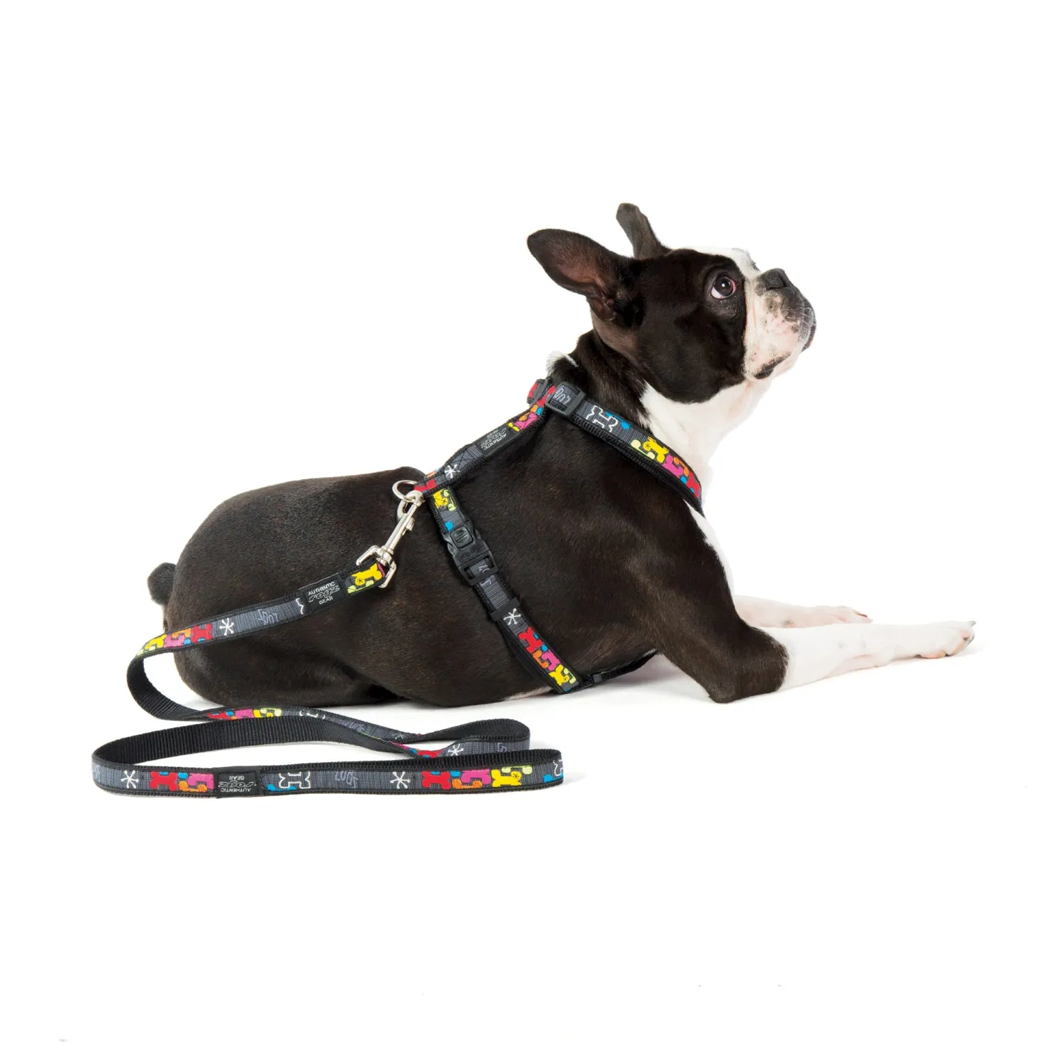 Rogz Fancy Dress Harness - Multi Bone