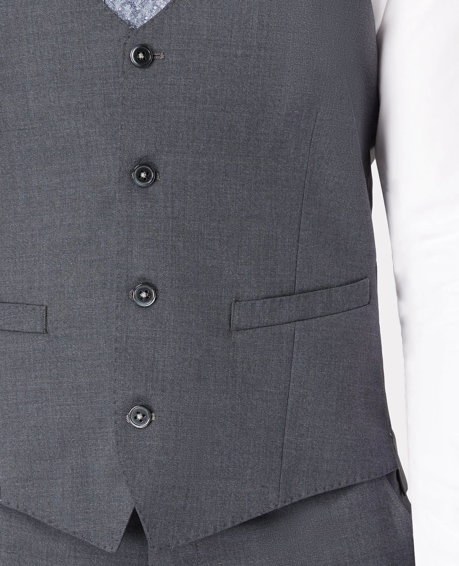 Slim Fit Wool-Blend Stretch Mix and Match Waistcoat