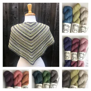 Syncopated Stripes Shawl kit